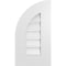 Ekena Millwork Quarter Round Top Left Surface Mount PVC Gable Vent w/ 3-1/2"W x 1"P Standard Frame, 12"W x 22"H GVPQL12X2201SF - alternate 1